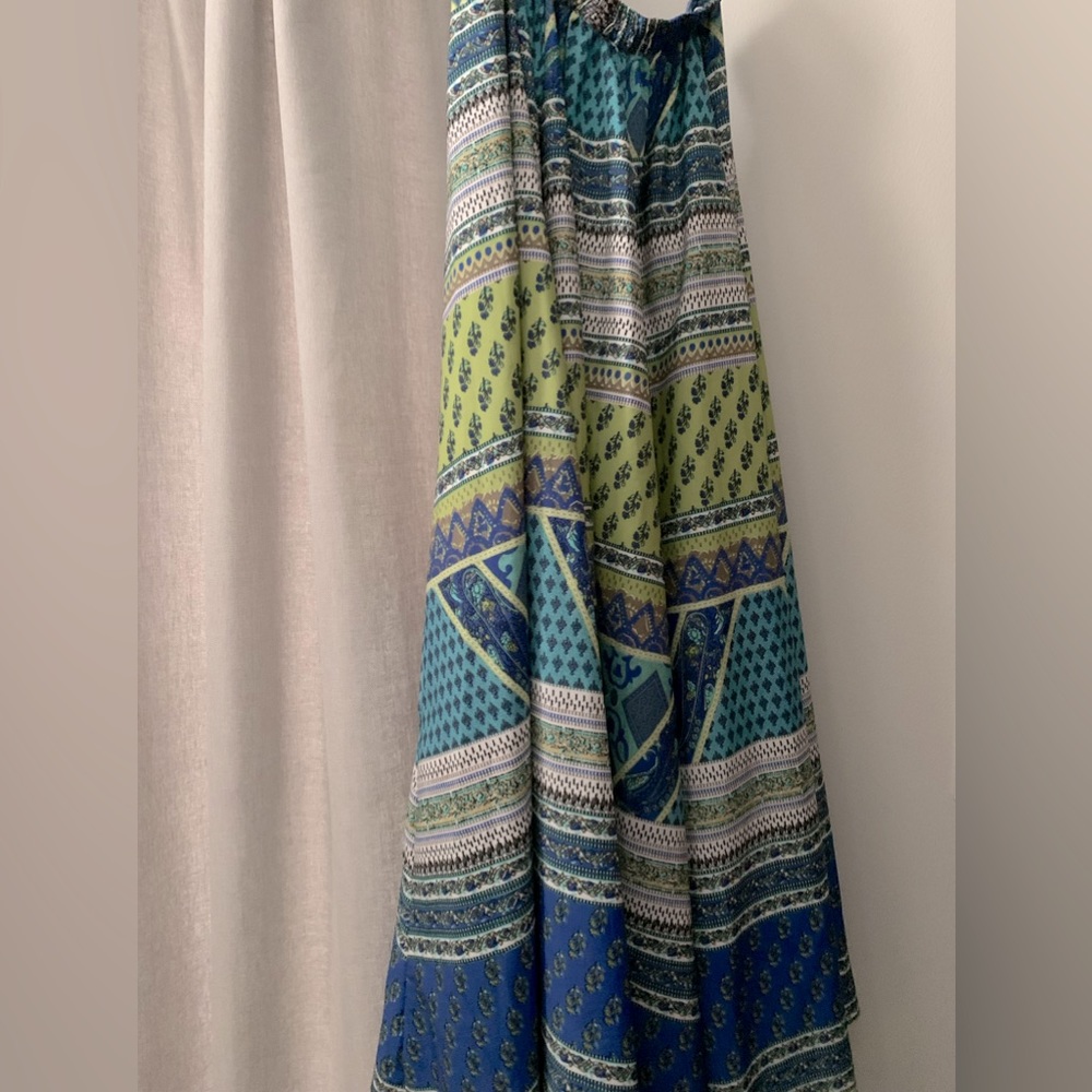 NWOT Colorful Boho Maxi Skirt. OSFM